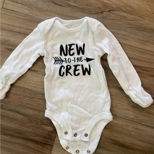 Carter’s Newborn Size - “New to the Crew” - Never Worn